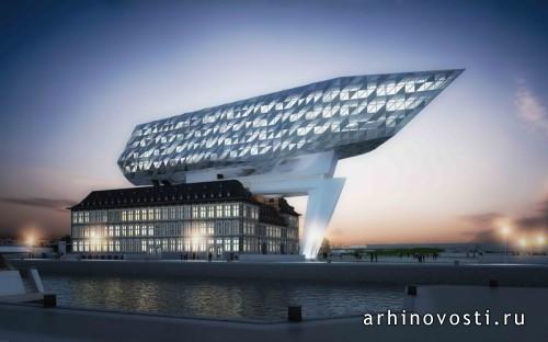 Штаб-квартира администрации порта Антверпена от Zaha Hadid Architects. Антверпен, Бельгия.