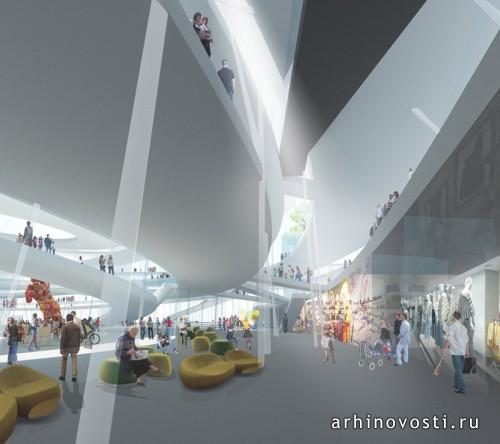 Набережная Beton Hala от Sou Fujimoto Architects. Белград, Сербия.