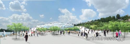 Набережная Beton Hala от Sou Fujimoto Architects. Белград, Сербия.