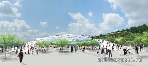 Набережная Beton Hala от Sou Fujimoto Architects. Белград, Сербия.