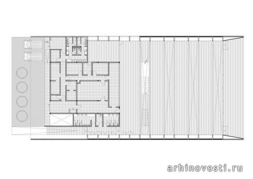 Столовая от Polidura + Talhouk Arquitectos. Лампа, Чили.