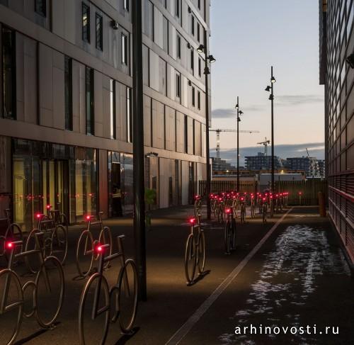 Велопарковка «MAD Bike» от MAD arkitekter. Осло, Норвегия.