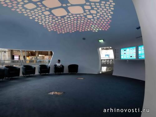 Экологический центр Umwelt Arena от Rene Schmid Architekten. Шпрайтенбах, Швейцария.