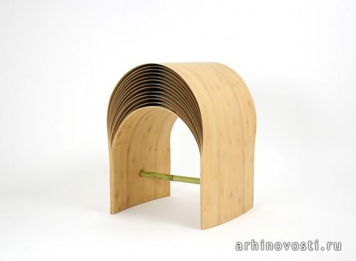 Бамбуковый табурет «Hangzhou Stool» от Миня Чэня (Min Chen).