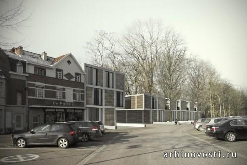 Жилой комплекс «Officierenwijk» от META Architectuurbureau. Брассчаат, Бельгия.