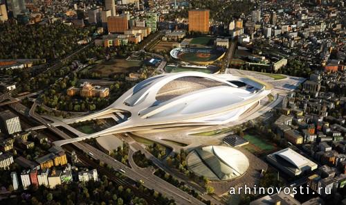 Национальный стадион Японии от Zaha Hadid Architects. Токио, Япония.