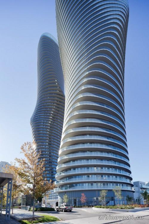 Небоскрёбы Absolute Towers от MAD Architects. Миссисcога, Канада.