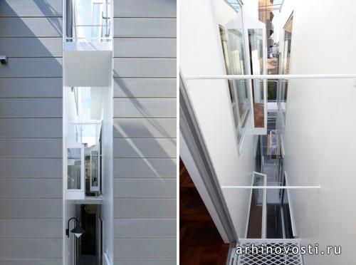 Жилой дом «A Life With Large Opening» от ondesign. Токио, Япония.