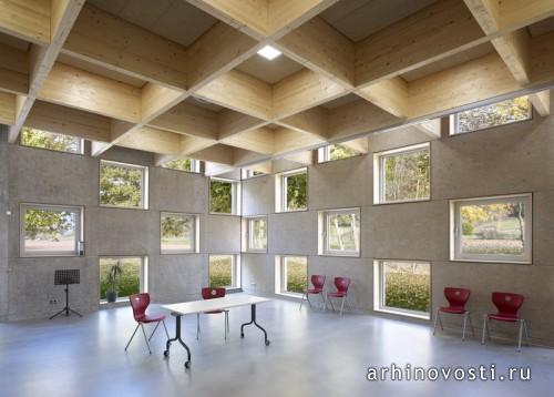 Школьная столовая от SpreierTrenner Architekten. Зальмталь, Германия.