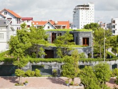 Каменный дом от Vo Trong Nghia Architects. Донгчьеу, Вьетнам.