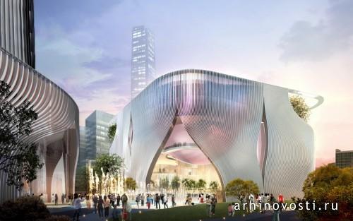 Культурный центр Xiqu от Bing Thom Architects и Ronald Lu & Partners. Гонконг, Китай.