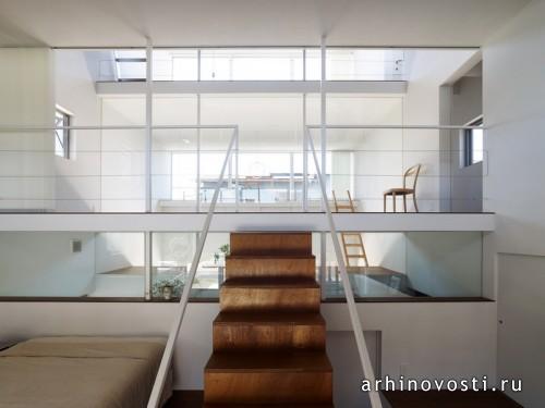 Многоуровневый жилой дом «Amida House» от Kochi Architect's Studio. Сидзуока, Япония.