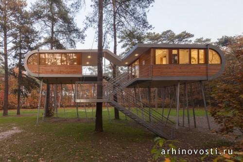 Лесной конференц-зал «The Tree House» от Baumraum. Хехтел-Эксел, Бельгия.