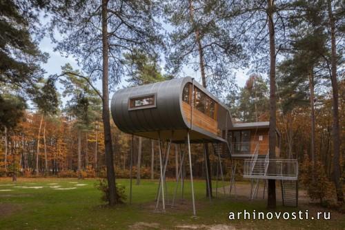 Лесной конференц-зал «The Tree House» от Baumraum. Хехтел-Эксел, Бельгия.