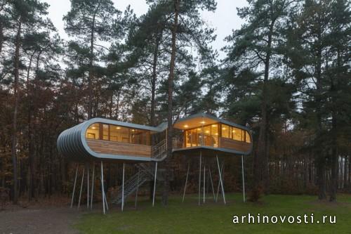Лесной конференц-зал «The Tree House» от Baumraum. Хехтел-Эксел, Бельгия.