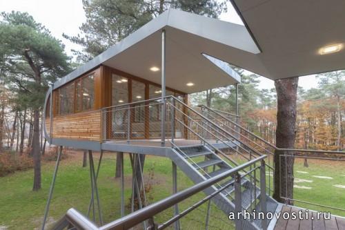Лесной конференц-зал «The Tree House» от Baumraum. Хехтел-Эксел, Бельгия.