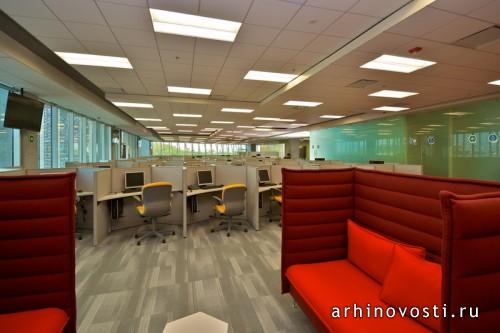 Центр по работе с клиентами банка Banorte от LeNoir & Asoc. Estudio de Arquitectura. Монтеррей, Мексика.