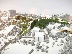 Жилой призрак амфитеатра. Братислава, Словакия.