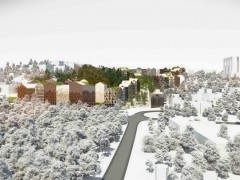 Жилой призрак амфитеатра. Братислава, Словакия.