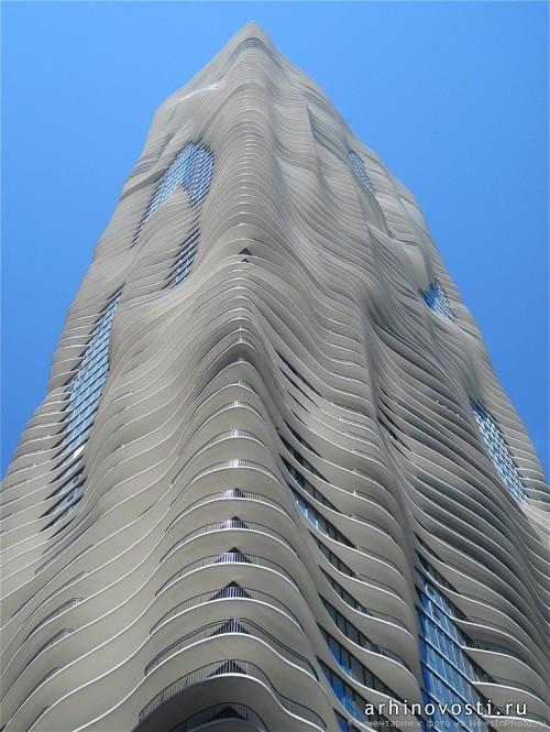 Небоскрёб «Aqua» от Jeanne Gang. Чикаго, США.