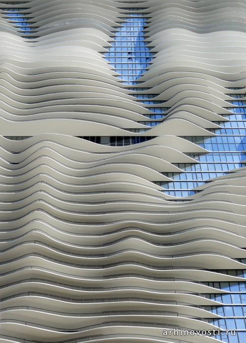Небоскрёб «Aqua» от Jeanne Gang. Чикаго, США.