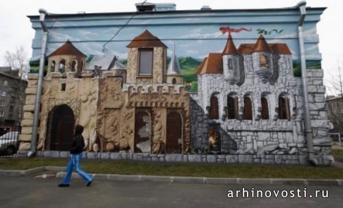 В Питере начали появляться дома-картины