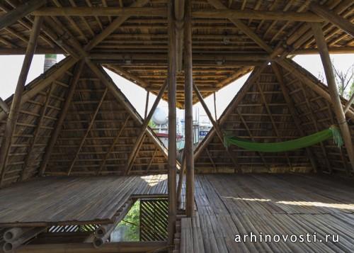Крепчайший бамбуковый дом от H&P Architects. Вьетнам.