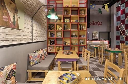 Кафе настольных игр Alaloum от Triopton Architects. Афины, Греция.