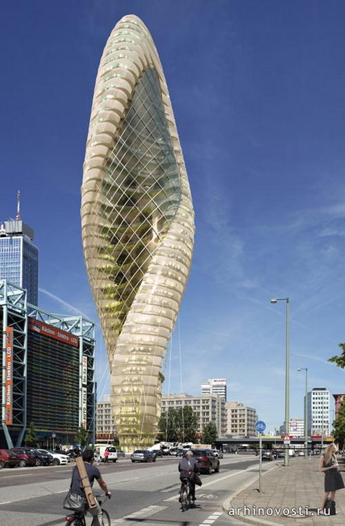 Небоскрёб Green8 от Agnieszka Preibisz и Peter Sandhaus. Берлин, Германия.