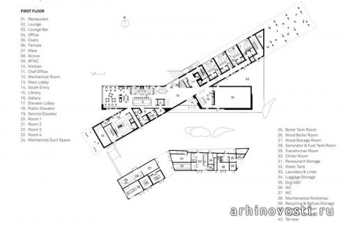 Отель The Fogo Island Inn от Saunders Architecture. Фого, Канада.