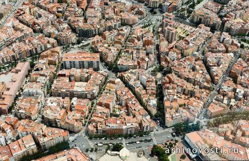 Геометрия Эшампле. Барселона, Испания.