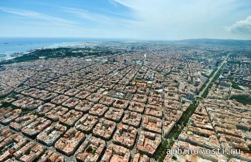 Геометрия Эшампле. Барселона, Испания.