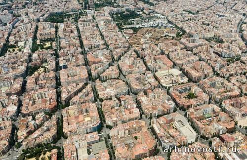 Геометрия Эшампле. Барселона, Испания.