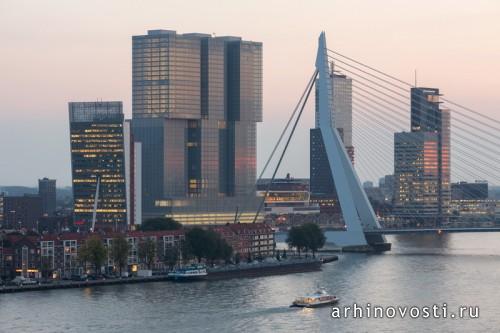 Небоскрёб De Rotterdam от OMA. Роттердам, Нидерланды.