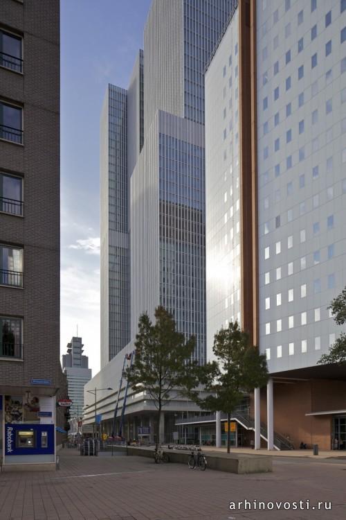 Небоскрёб De Rotterdam от OMA. Роттердам, Нидерланды.