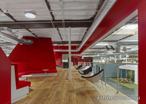 Головной офис Fox Head от Clive Wilkinson Architects. Ирвайн, США.