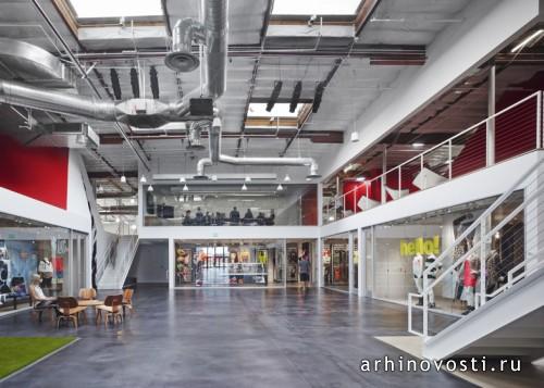 Головной офис Fox Head от Clive Wilkinson Architects. Ирвайн, США.