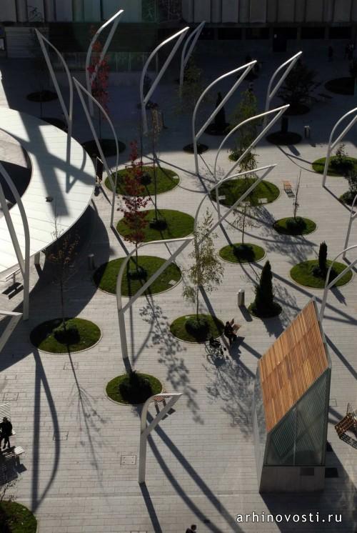 Новая жизнь площади Indautxu от JAAM sociedad de arquitectura. Бильбао, Испания.