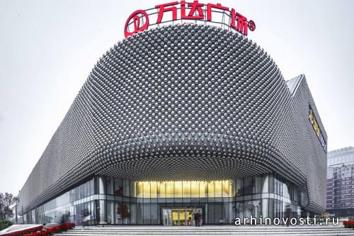 Торговый центр из стальных шаров от UNStudio. Ухань, Китай.