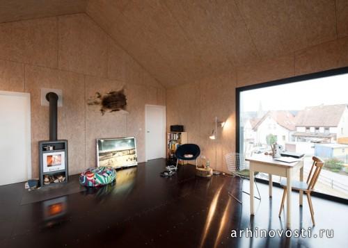 Дом на гараже от Fabian Evers Architecture. Тюбинген, Германия.