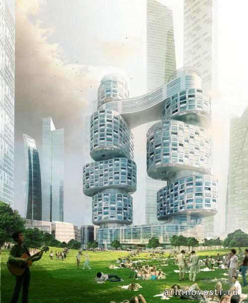 Небоскрёбы «Velo Towers» от Asymptote Architecture. Сеул, Южная Корея.
