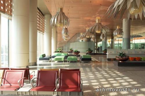 Новый терминал аэропорта имени Чатрапати Шиваджи в Мумбаи, Индия.