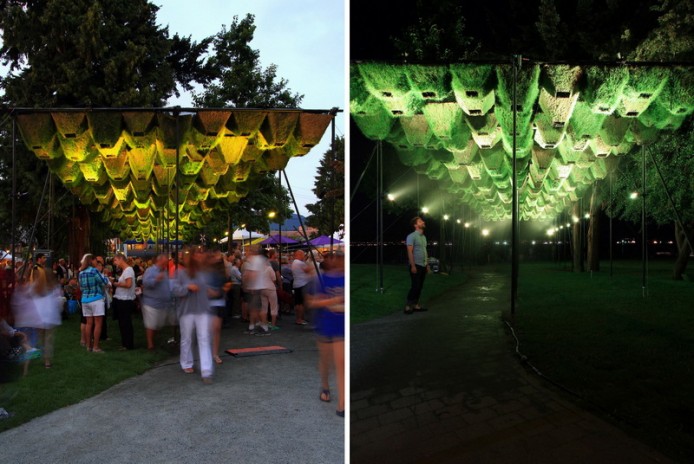 Зелёная инсталляция от Matthew Soules Architecture для фестиваля Harmony Arts Festival