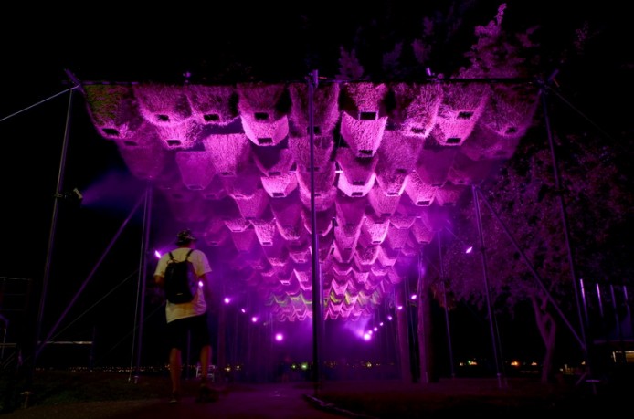 Зелёная инсталляция от Matthew Soules Architecture для фестиваля Harmony Arts Festival