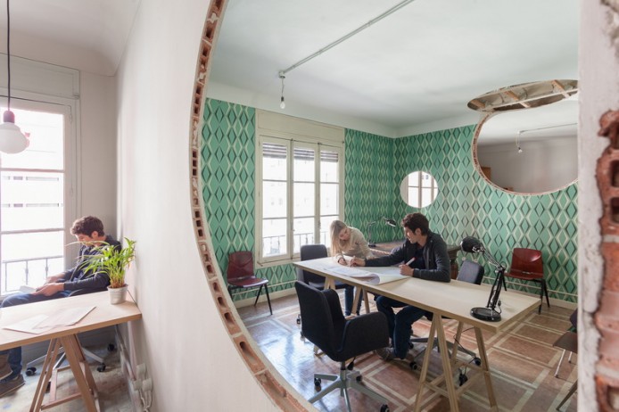 Коворкинг HUBflat от CH+QS arquitectos в Мадриде, Испания.