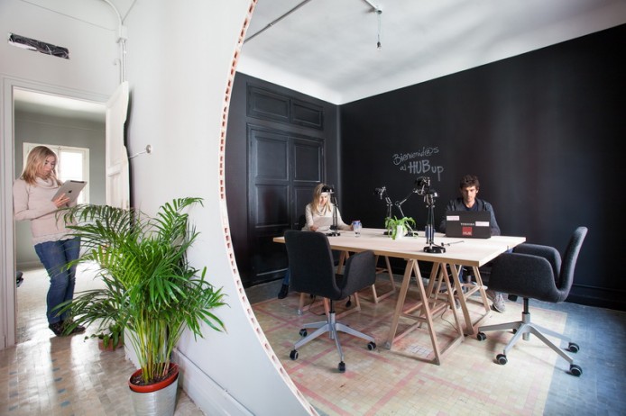 Коворкинг HUBflat от CH+QS arquitectos в Мадриде, Испания.