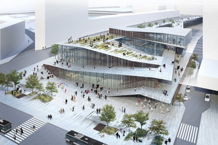 Вокзал от Kengo Kuma and Associates. Париж, Франция.