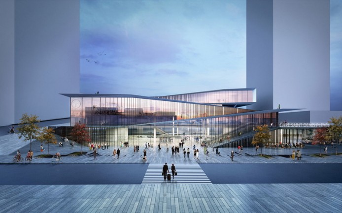 Вокзал от Kengo Kuma and Associates. Париж, Франция.