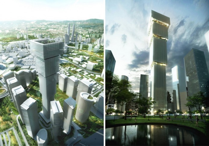 Перевёрнутый небоскрёб от Bjarke Ingels Group