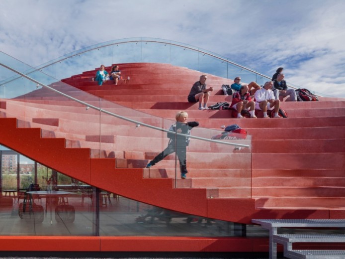 Теннисный клуб от MVRDV, Амстердам, Нидерланды.